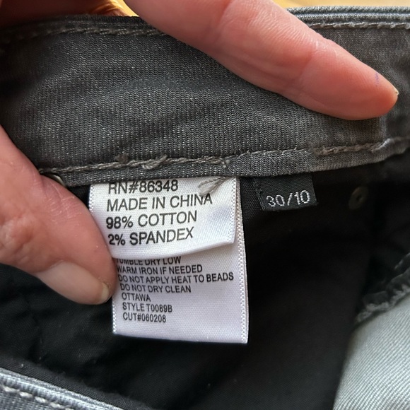 🌈 SALE 3/$30 TRU LUXE Stonewash Gray Premium Jeans - Picture 5 of 5